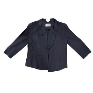 Kensie Cropped Blazer‎ in Charcoal Gray – Size L
